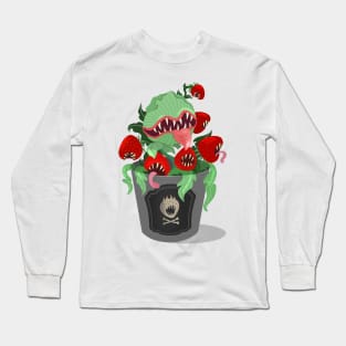 Carnivorous strawberries - Scary MOOD! Long Sleeve T-Shirt